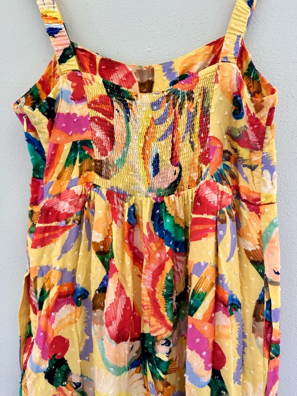 FARM Rio Yellow Multicolor Tropical Maxi Dress - Picture 4 of 13
